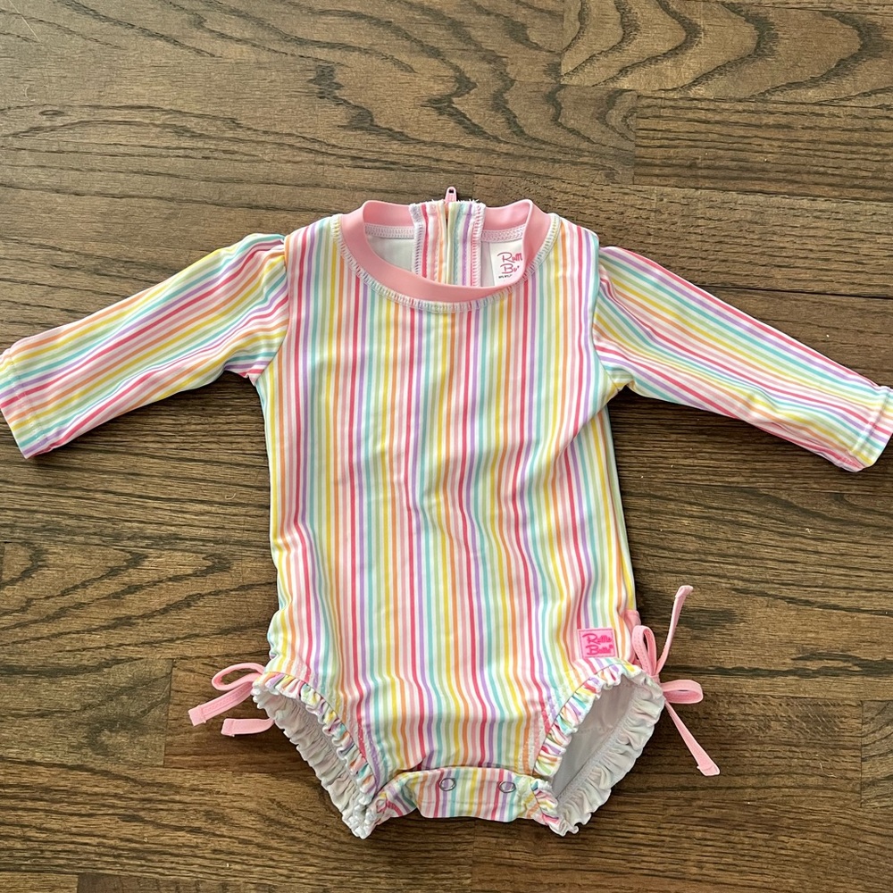 Rufflebutts 3-6m Rainbow Swimsuit